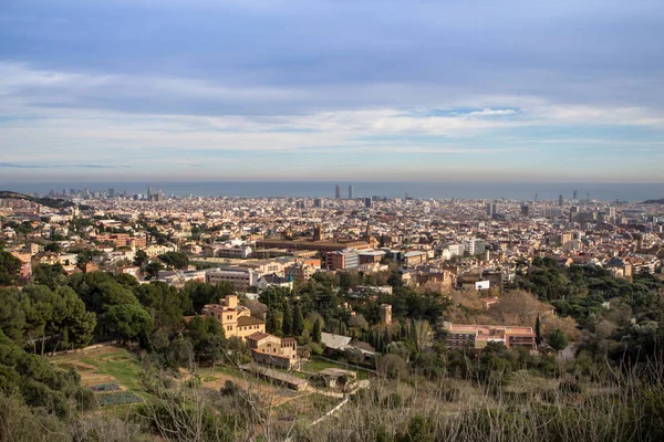 Панорама Барселоны, Испания — стоковое фото