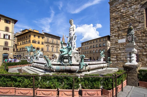 Fontana di Nettuno a Firenze — Foto Stock