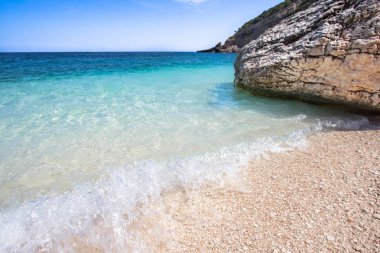Cala Mariolu, bir plaj 'Golfo di Orosei', Sardunya, İtalya