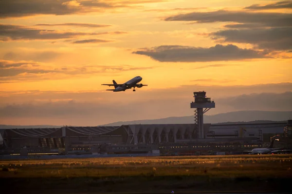 Airplane taking off