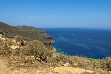 Yunanistan güzel deniz manzarası