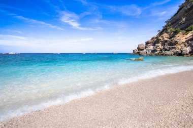 Cala Mariolu, bir plaj 'Golfo di Orosei', Sardunya, İtalya