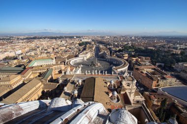 Piazza San Pietro in Vatikan Panorama görünümünü