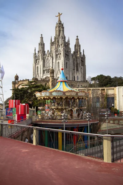 聖心、バルセロナの寺 — ストック写真