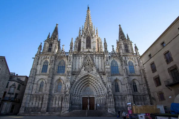 Gotische katholische kathedrale in barcelona — Stockfoto