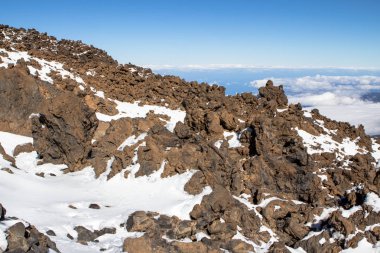 Volkan Teide Panorama görünümünden Tenerife, İspanya