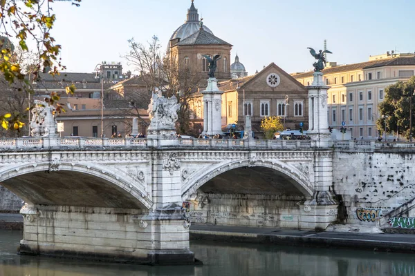 Ponte Vittorio Emanuele, Rome — 스톡 사진