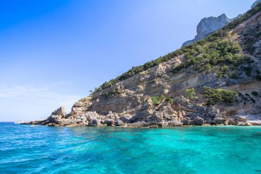 Cala Mariolu, bir plaj 'Golfo di Orosei', Sardunya, İtalya