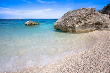 Cala Mariolu, bir plaj 'Golfo di Orosei', Sardunya, İtalya