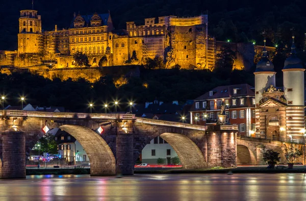 Widok na zamek, Heidelberg, Niemcy — Zdjęcie stockowe