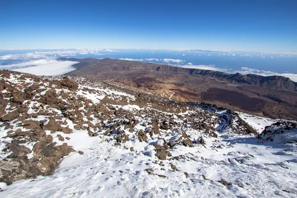 从火山在西班牙特内里费岛的全景视图 — 图库照片