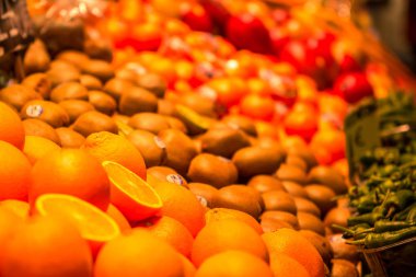İspanya, Barselona 'daki La Boqueria Pazarı