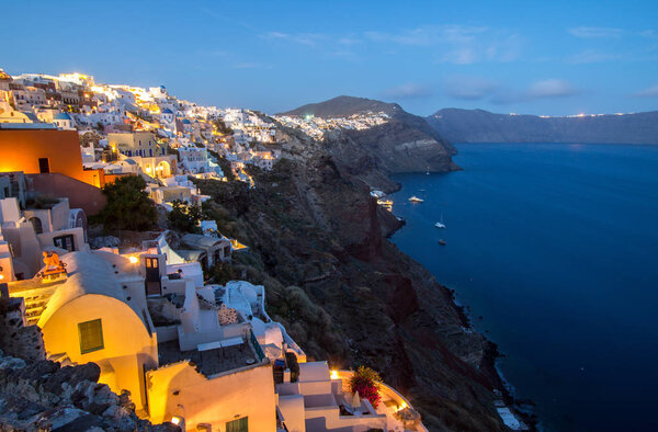 Twilight on Santorini, Greece