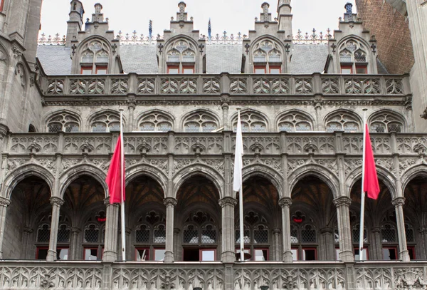 Christmas Grote Markt, Bruges, Belgium — Stock Photo, Image