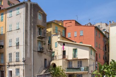 Eski şehir Menton Provence, Fransa 