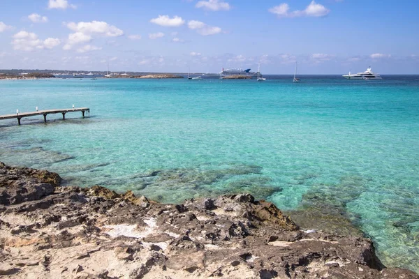 Stranden Ses Illetas, Formentera, Spanien — Stockfoto