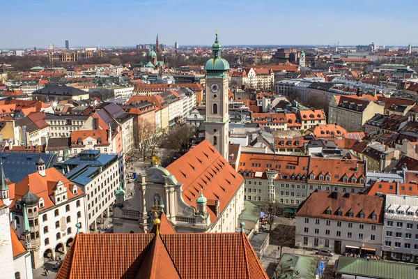 Panoramautsikt över München, Tyskland — Stockfoto