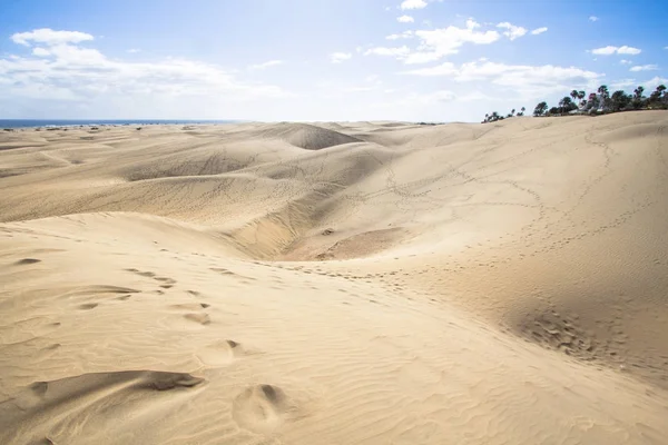 Deserto da Duna de Areia de Maspalomas, Grande Canária — Fotografia de Stock