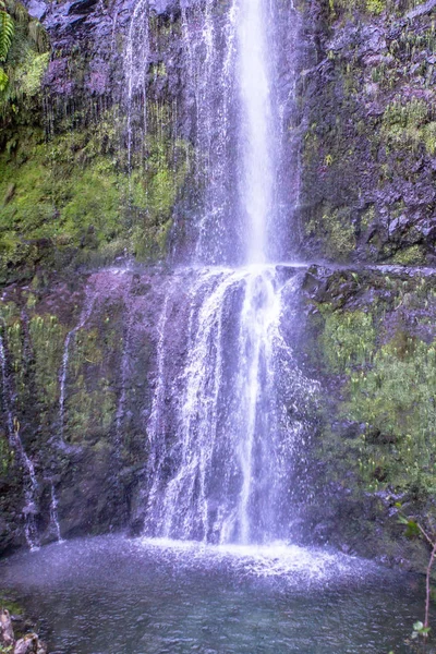 Waterfall on Levada Caldeirao Verde, Madeira, Portugal — Stock Fotó