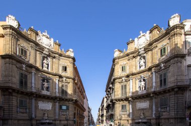 Quattro Canti di citta in Palermo, Sicily, Italy