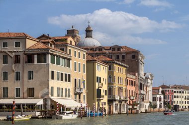 Saraylar boyunca Grand Canal, Venice, İtalya