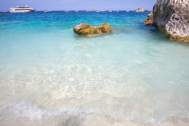Cala Mariolu, bir plaj 'Golfo di Orosei', Sardunya, İtalya