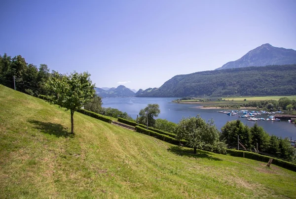 Idyllic landscape in the Alps — Stock Photo, Image