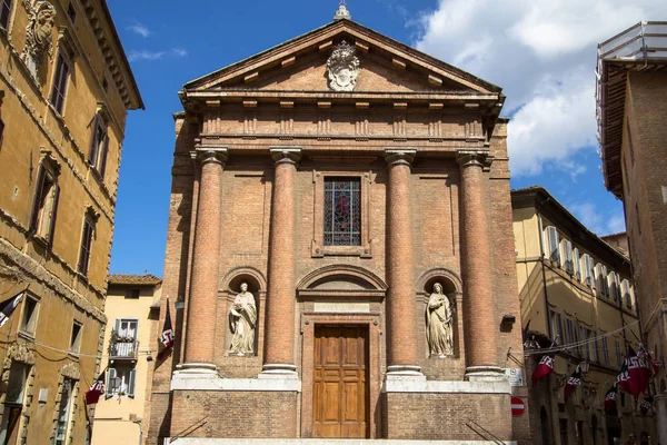 Chiesa di San Cristoforo, Siena, Tuscany, Italy — Stok fotoğraf