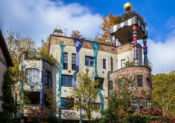 Hundertwasser house, Wiesbaden, Německo — Stock fotografie