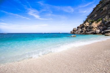 Cala Mariolu, bir plaj 'Golfo di Orosei', Sardunya, İtalya