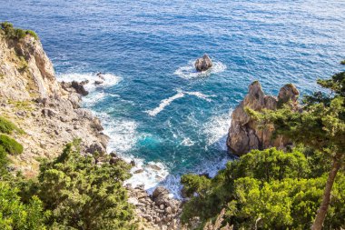 Batı kıyı şeridi, Corfu, Yunanistan
