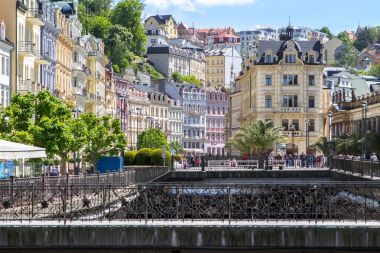 Güzel binalar Karlovy Vary, Çek Cumhuriyeti