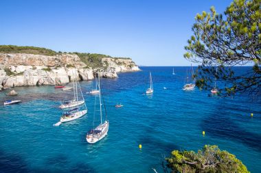 Macarella beach, Menorca, İspanya