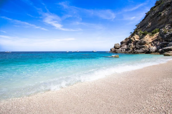 Cala Mariolu Bir Plaj Golfo Orosei Sardunya Talya — Stok fotoğraf