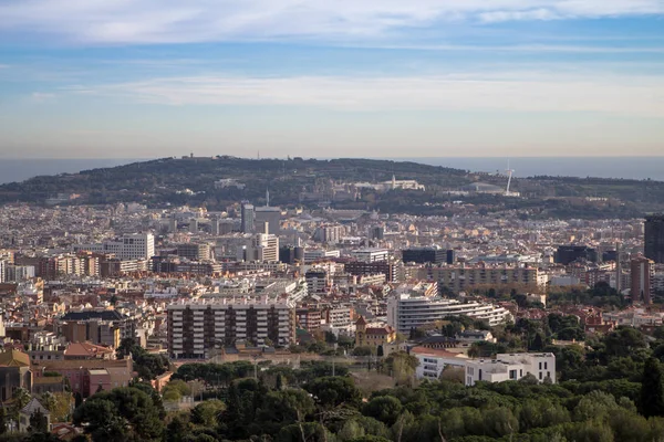 Panorama, Barcelona, Španělsko. — Stock fotografie