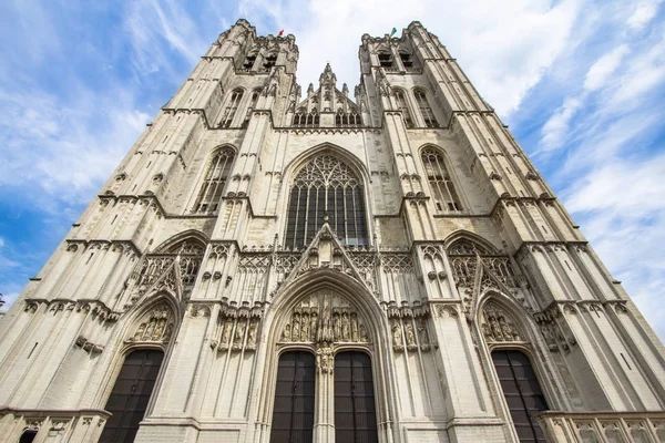 Catedral de San Miguel y Santa Gúdula en Brussel, Bélgica —  Fotos de Stock