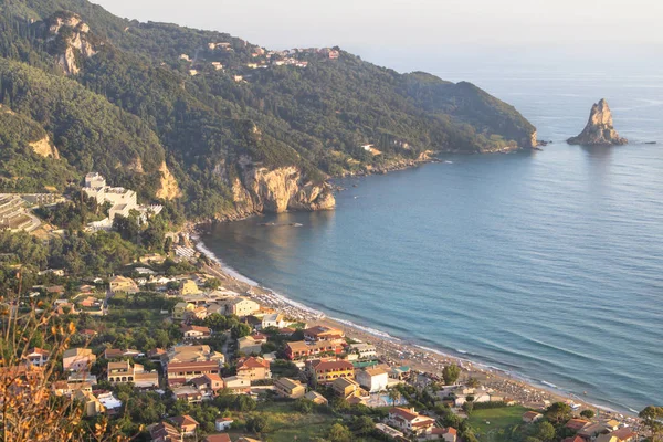 Agios Gordios beach, Korfu, Grecja — Zdjęcie stockowe