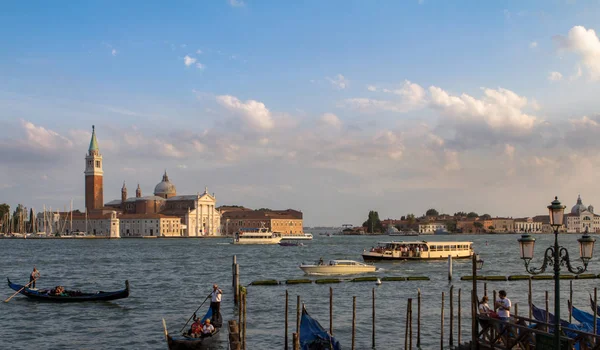 Gran Canal y Iglesia de San Giorgio Maggiore, Venecia, Italia — Foto de Stock