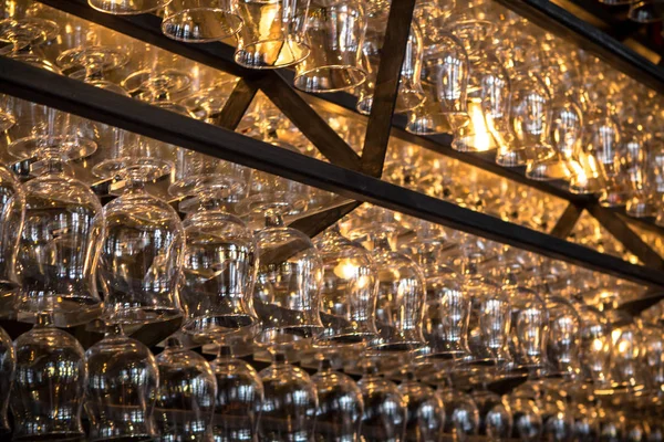 Dekoration di vetro in un bar — Foto Stock
