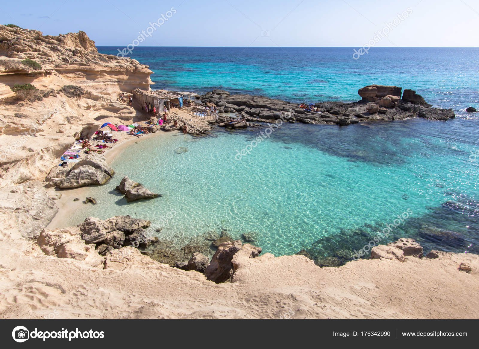 Es Calo Des Mort Beach Formentera Spain Foto Stock