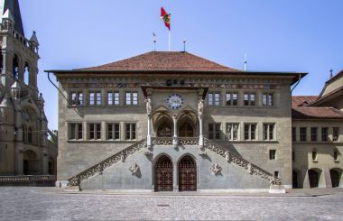 Şehir merkezine, Bern, İsviçre