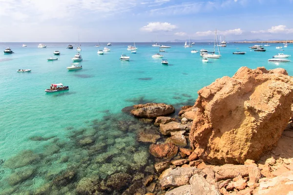 Cala Saona beach, Formentera, Spain — Stock fotografie