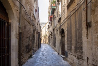 Ortigia Alley, Syracuse, Sicilya, İtalya