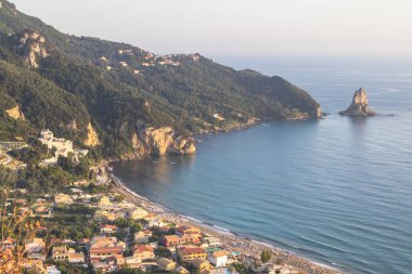 Agios Gordios beach, Corfu Island, Yunanistan