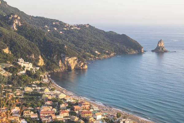 Agios Gordios Strand, Insel Korfu, Griechenland — Stockfoto