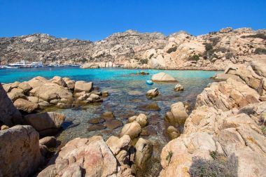 Spiaggia di Cala Coticcio, Sardegna, İtalya