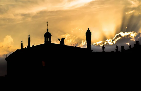 Silhouette di Palazzo Ducale, Venezia — Foto Stock