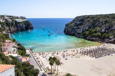 Cala en porter beach, menorca, İspanya