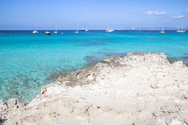 Plage Ses Illetas, Formentera, Espagne — Photo