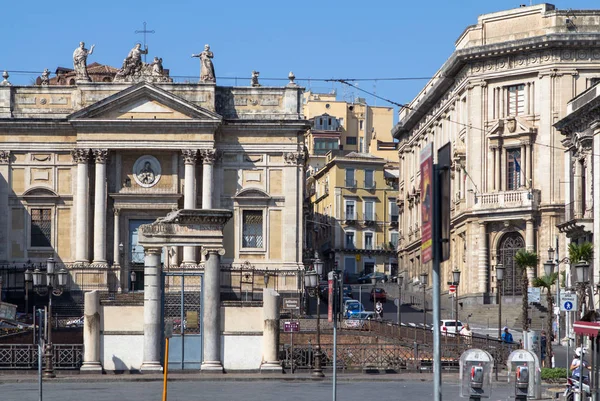 Römisches Amphitheater in Catania, Italien — Stockfoto